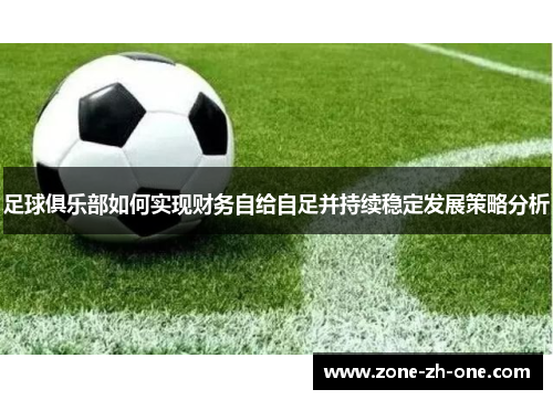 足球俱乐部如何实现财务自给自足并持续稳定发展策略分析 足球俱乐部如何实现财务自给自足并持续稳定发展策略分析